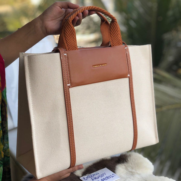 C & K SHALIA Full Size Tote Brown