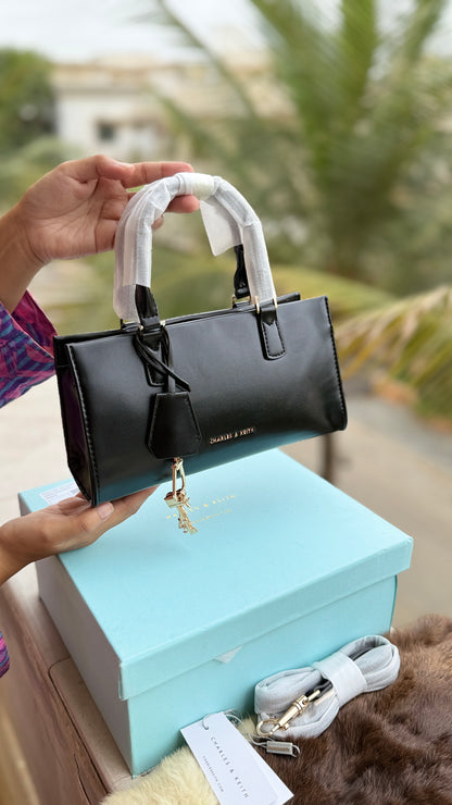 Charles & Keith Mini Kerry Top Handle Bag-Master Plus Series-With Box