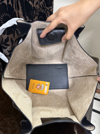 Polène Cyme Mini tote bag in suede-Master Series-Same as original.