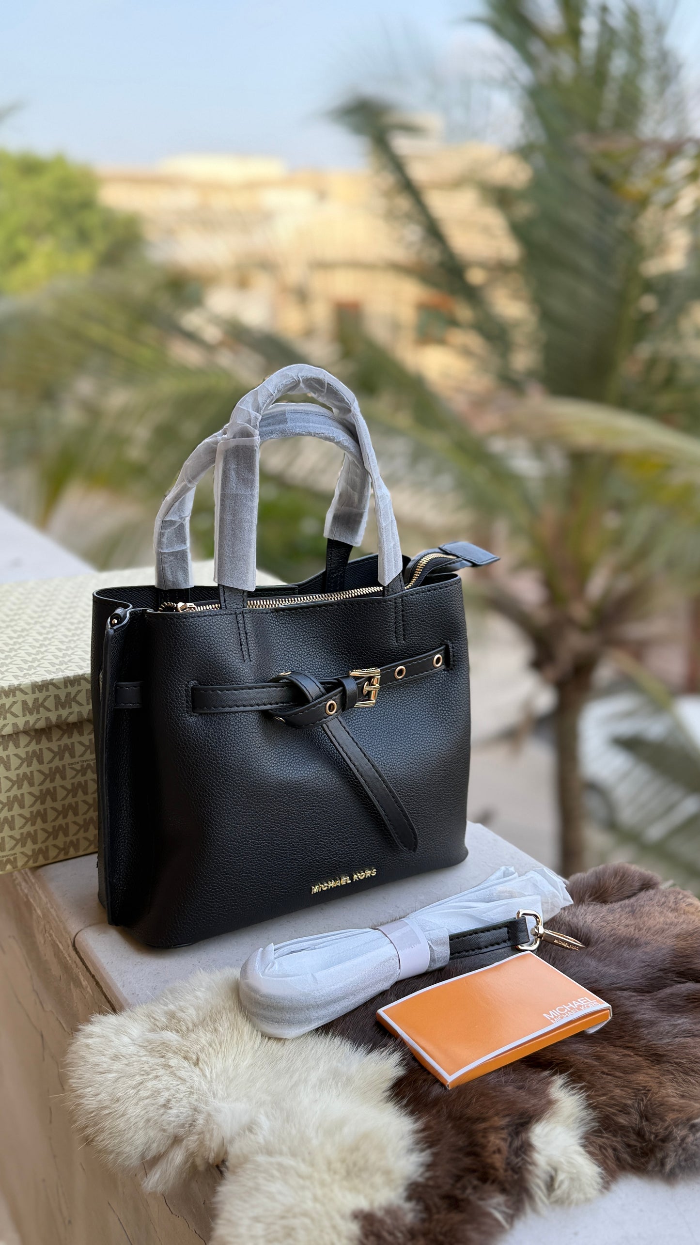 Michael Kors Emilia Small Pebbled Leather Satchel-Master Plus Series-With Box