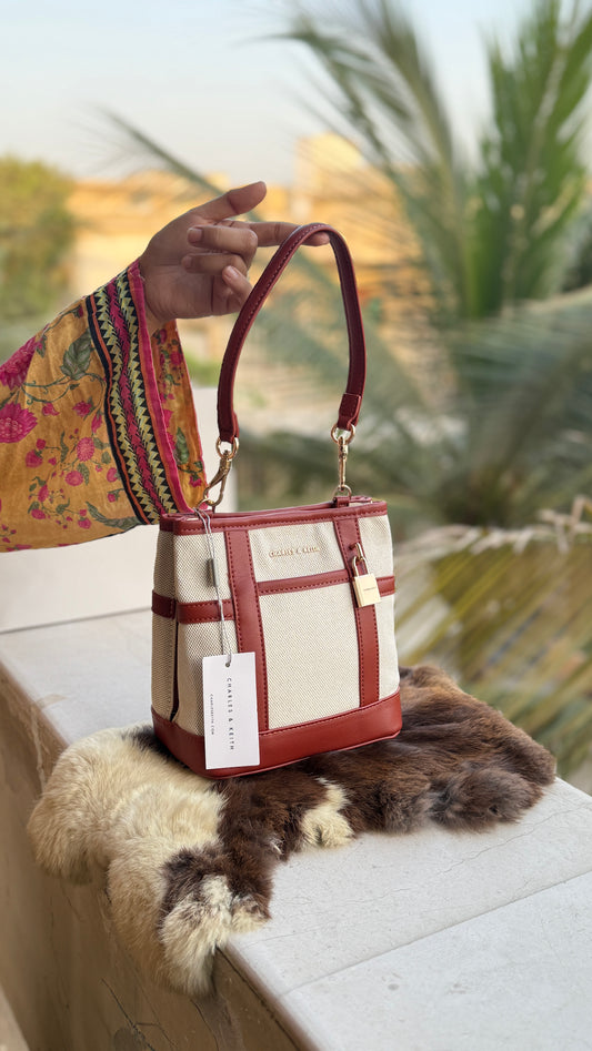 Charles & Keith Scottie Bucket Bag-Master Plus Series-With Paper Bag