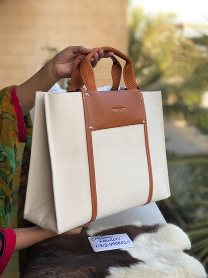 C & K SHALIA Full Size Tote Brown