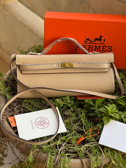 Hermes Kelly Cut Clutch-Box included-Master Series