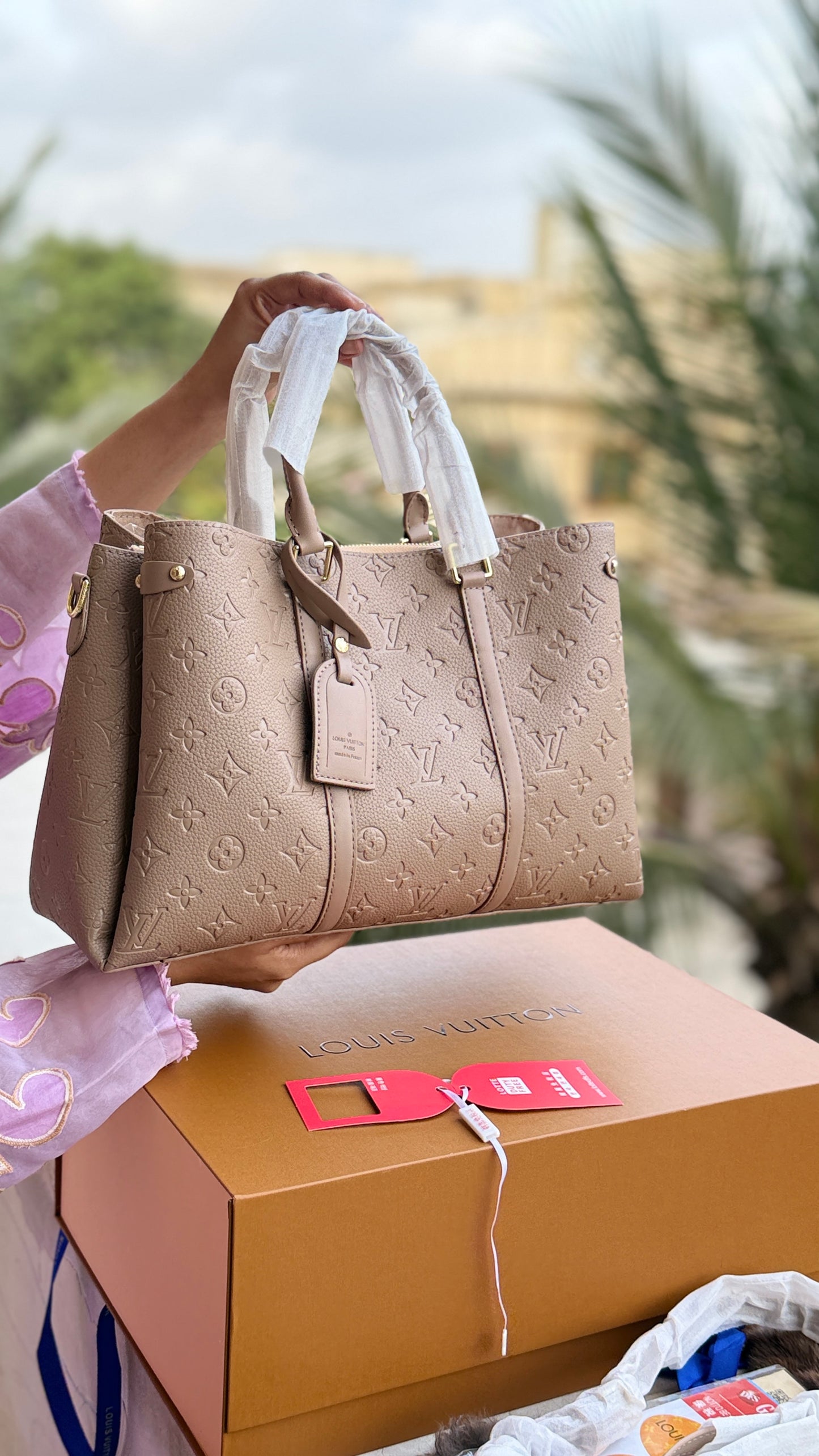 Louis Vuitton soufflot Tote With Double Box-Master Plus Series.