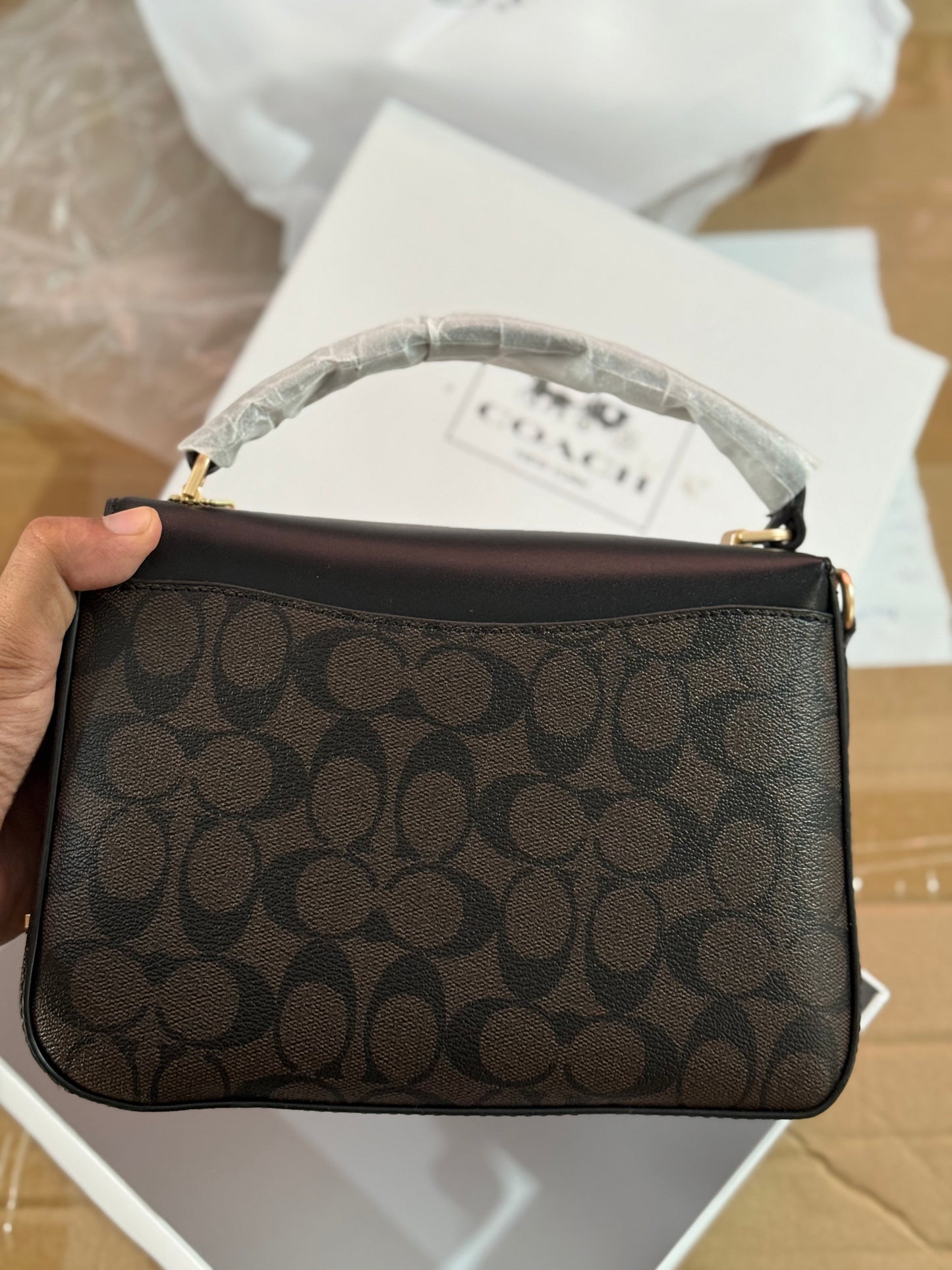Coach Marlie Top Handle Satchel With Box.