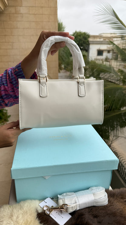 Charles & Keith Mini Kerry Top Handle Bag-Master Plus Series-With Box
