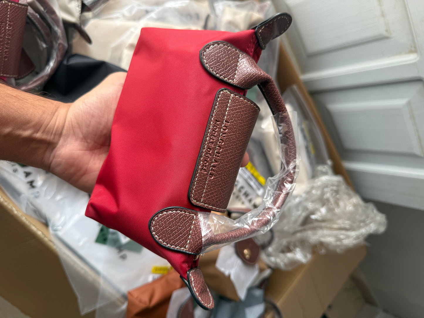 LONG CHAMP LE PLIAGE ORIGINAL POUCH WITH HANDLE ( Master Series )