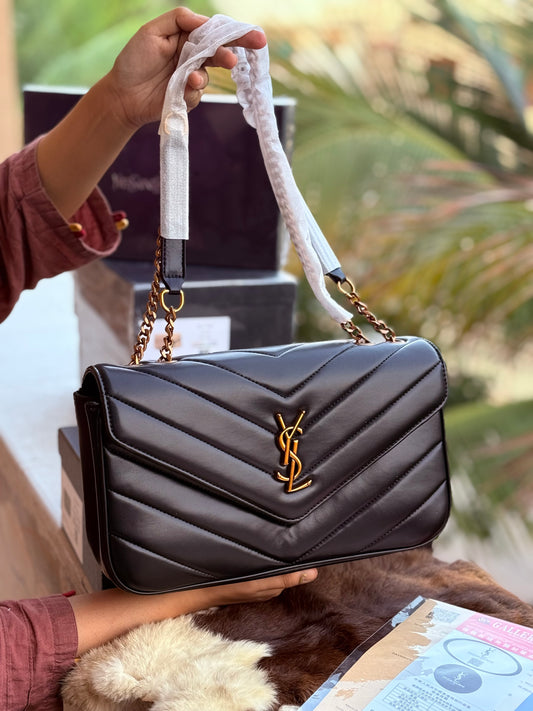 YSL Loulou Master Series With Box Black With Gold