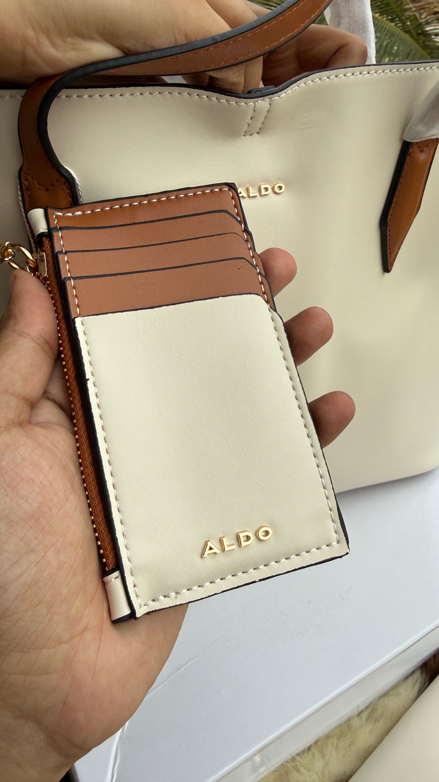 Aldo Tote-With Card Wallet & Pouch-With Box-Master Series
