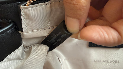 Michael Kors Laila Signature Monogram Hand bag With box.