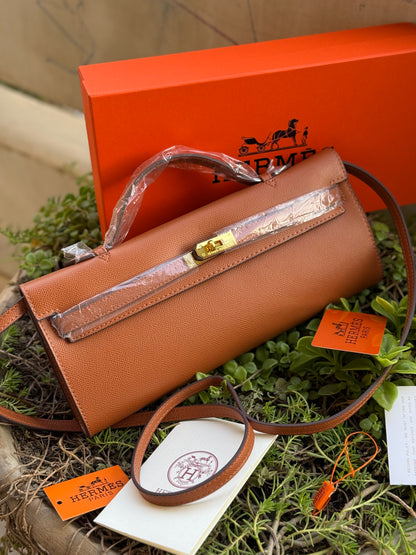 Hermes Kelly Cut Clutch-Box included-Master Series