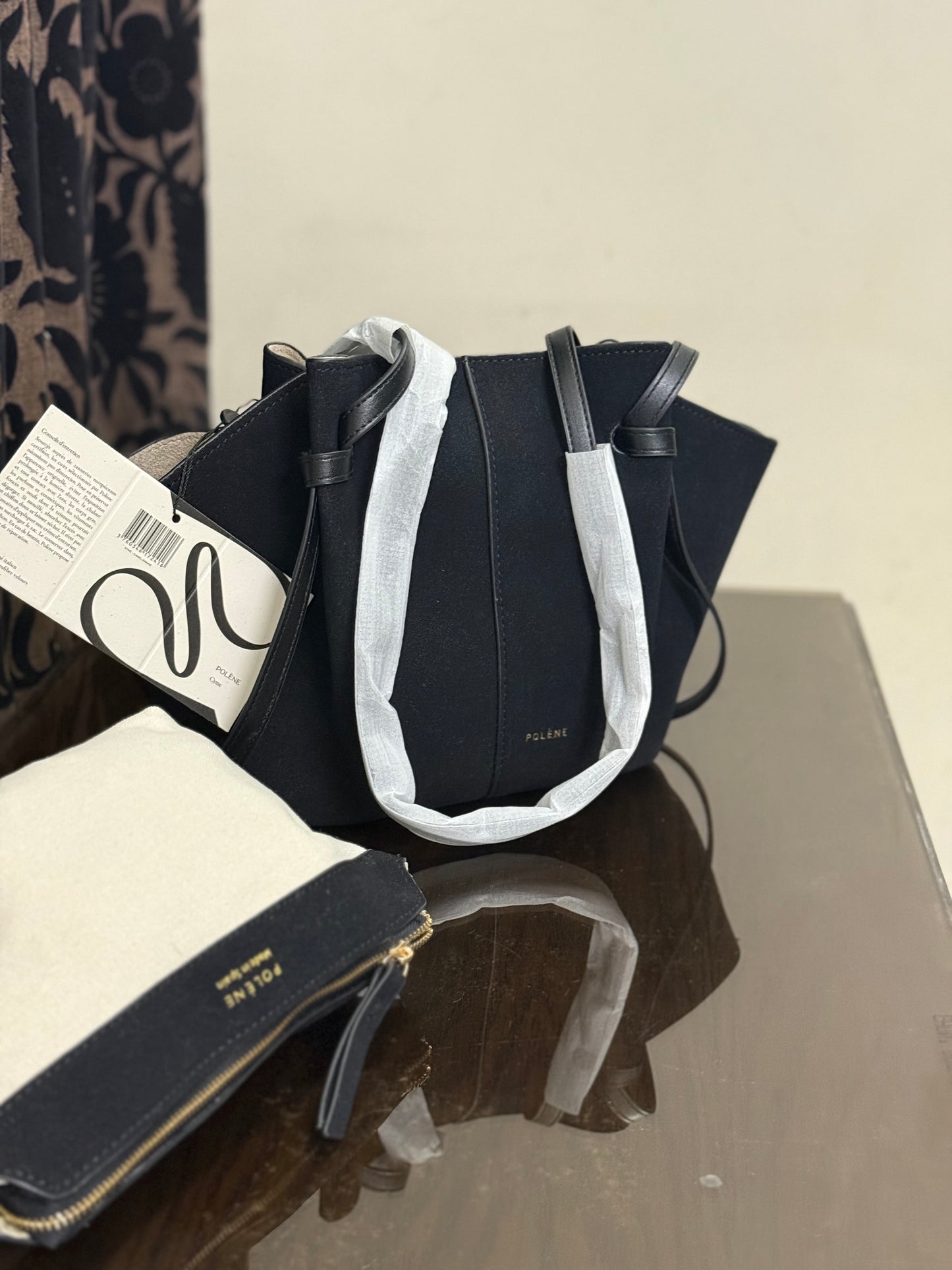 Polène Cyme Mini tote bag in suede-Master Series-Same as original.