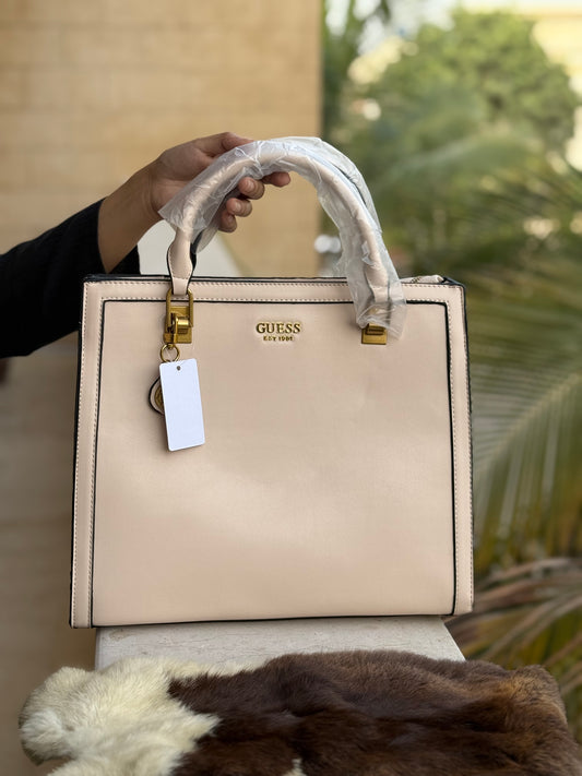 Guess Abey Tote Bag-Master Quality ( light Pink )