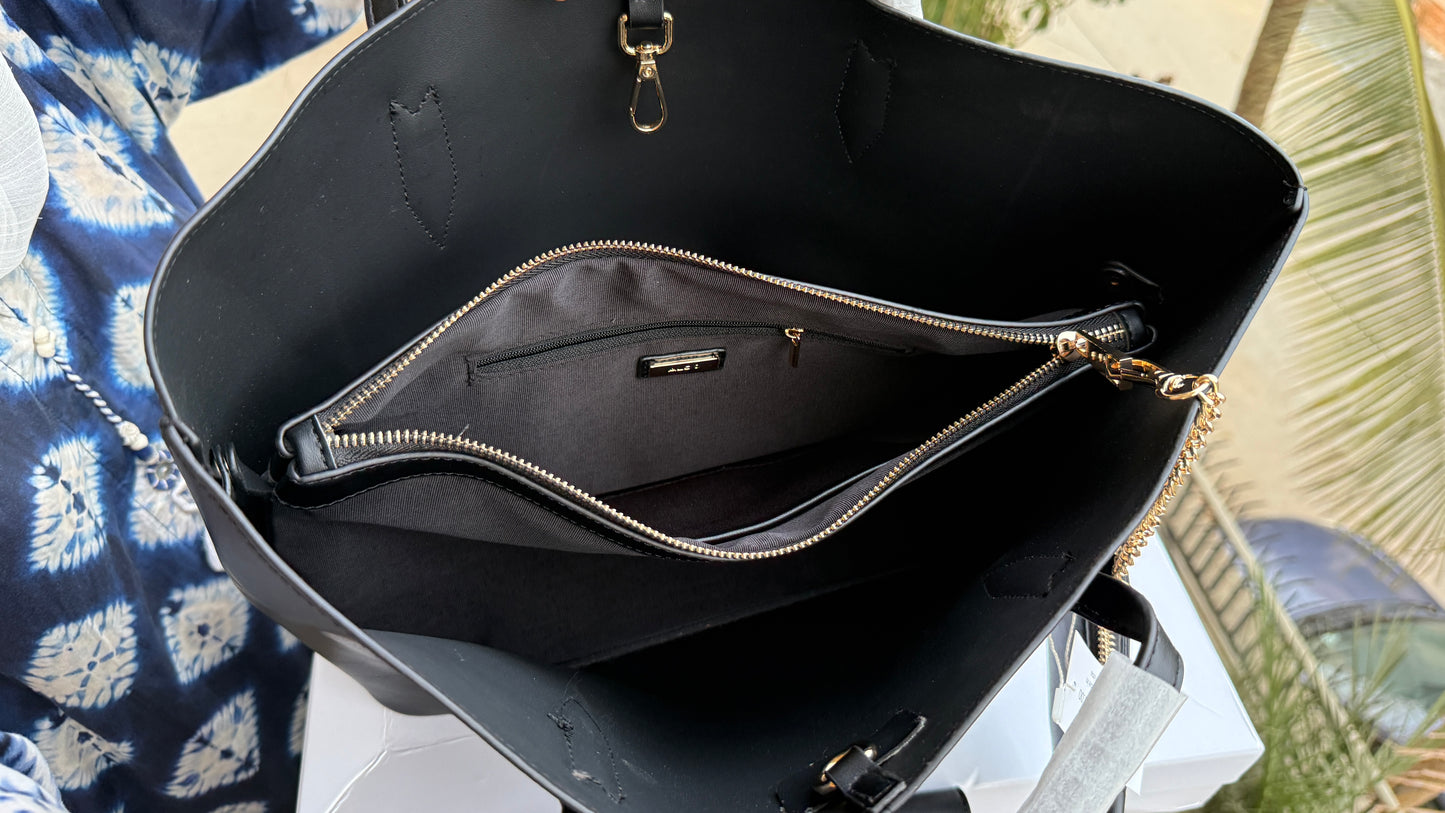 Aldo Tote-With Card Wallet & Pouch-With Box-Master Series