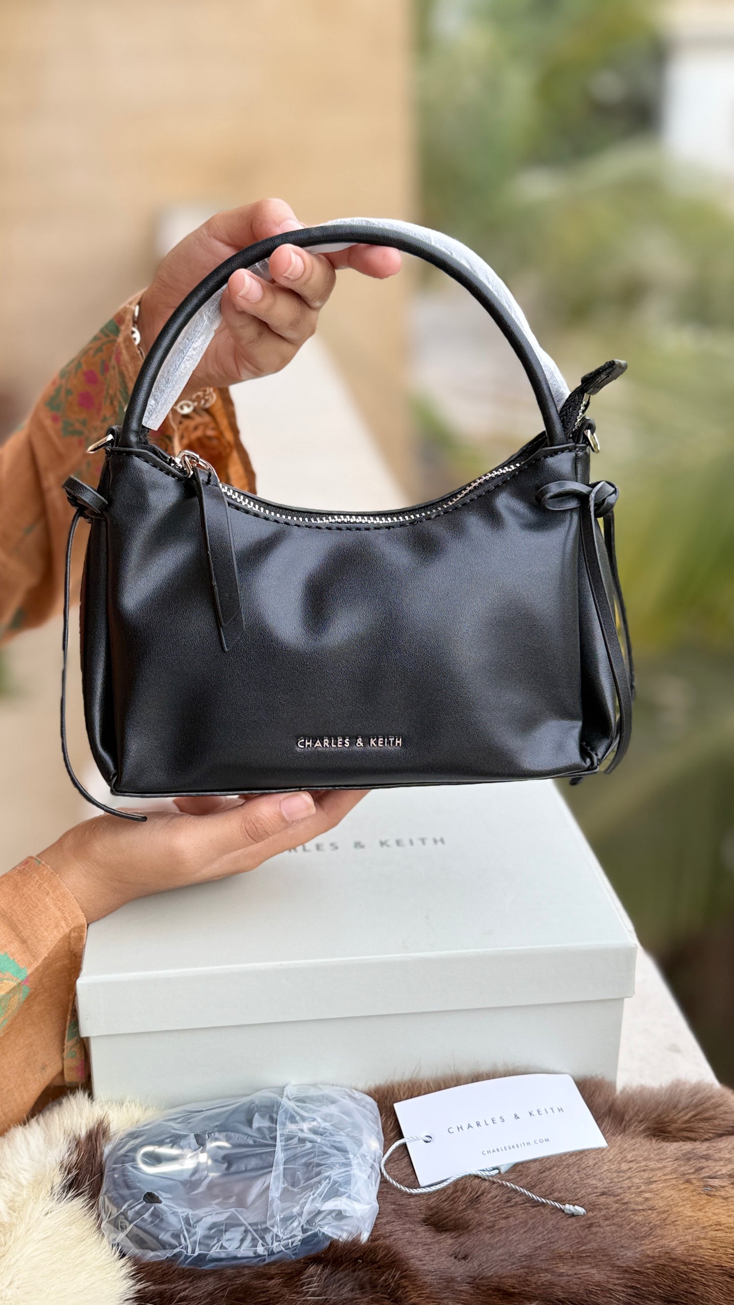 Charles & Keith Hazel Bow Top Handle Bag-Master Plus Series