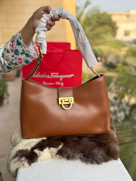 Salvatore Ferragamo Trifolio shoulder bag-Master Series-With Paper Bag-Same As Original