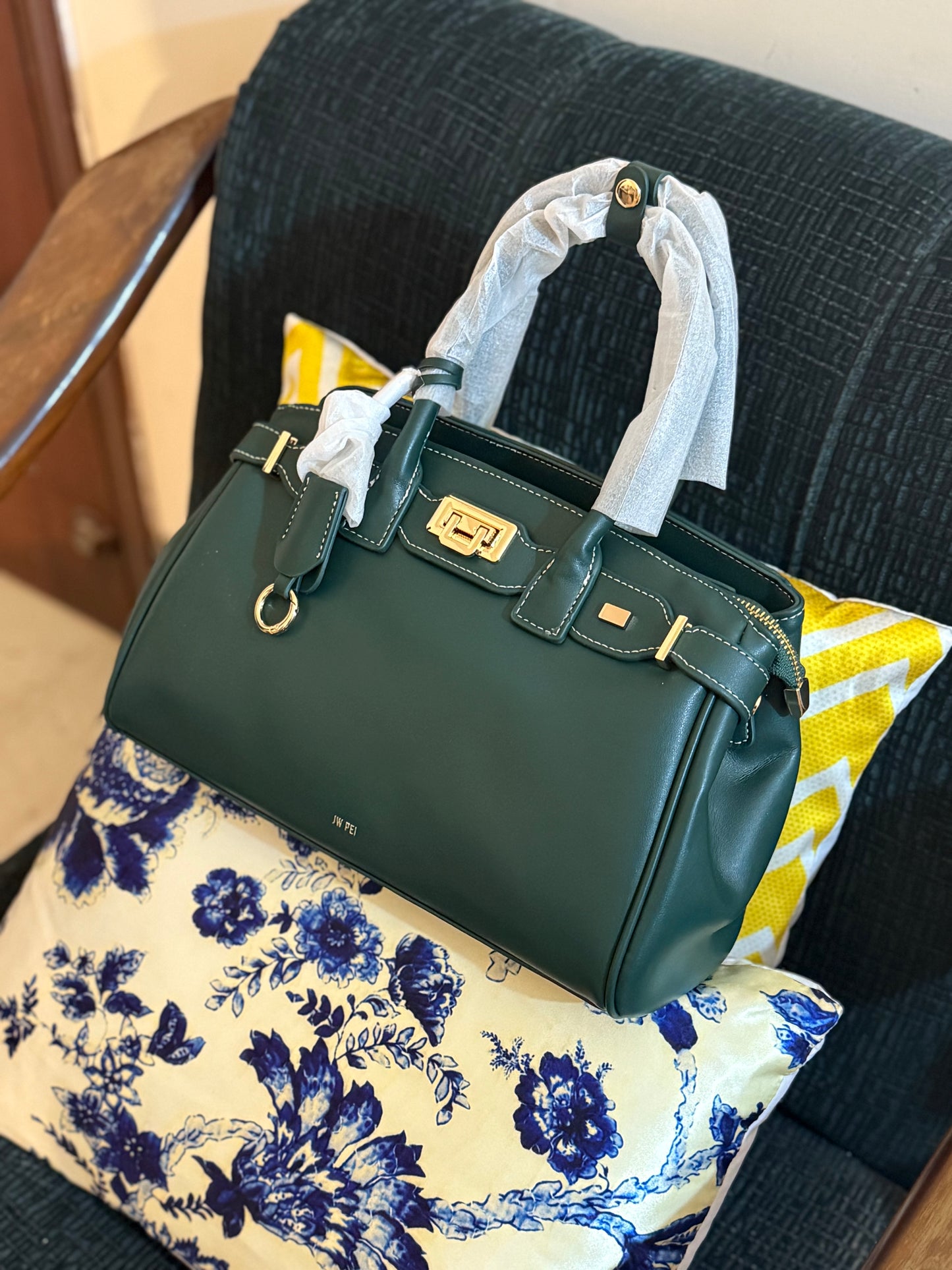 JW PEI Ziva Metal Lock Decoration Tote Bag-Master Series-Same as original