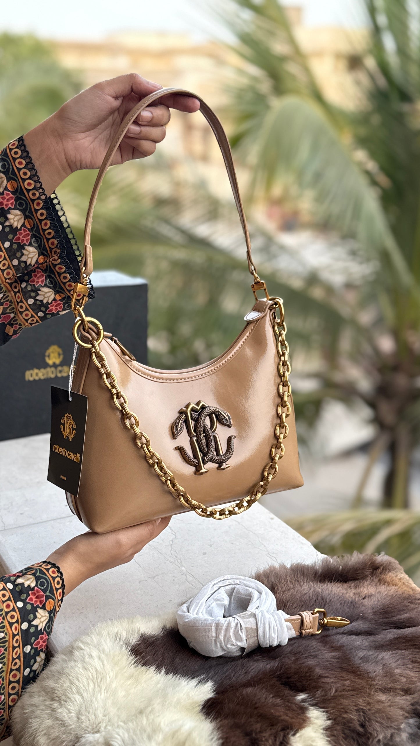 Roberto Cavalli Shoulder Bag-Master series with box.