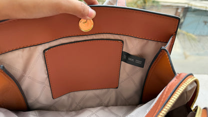 Michael Kors Laila Signature Monogram Hand Bag-With Box-Master Series