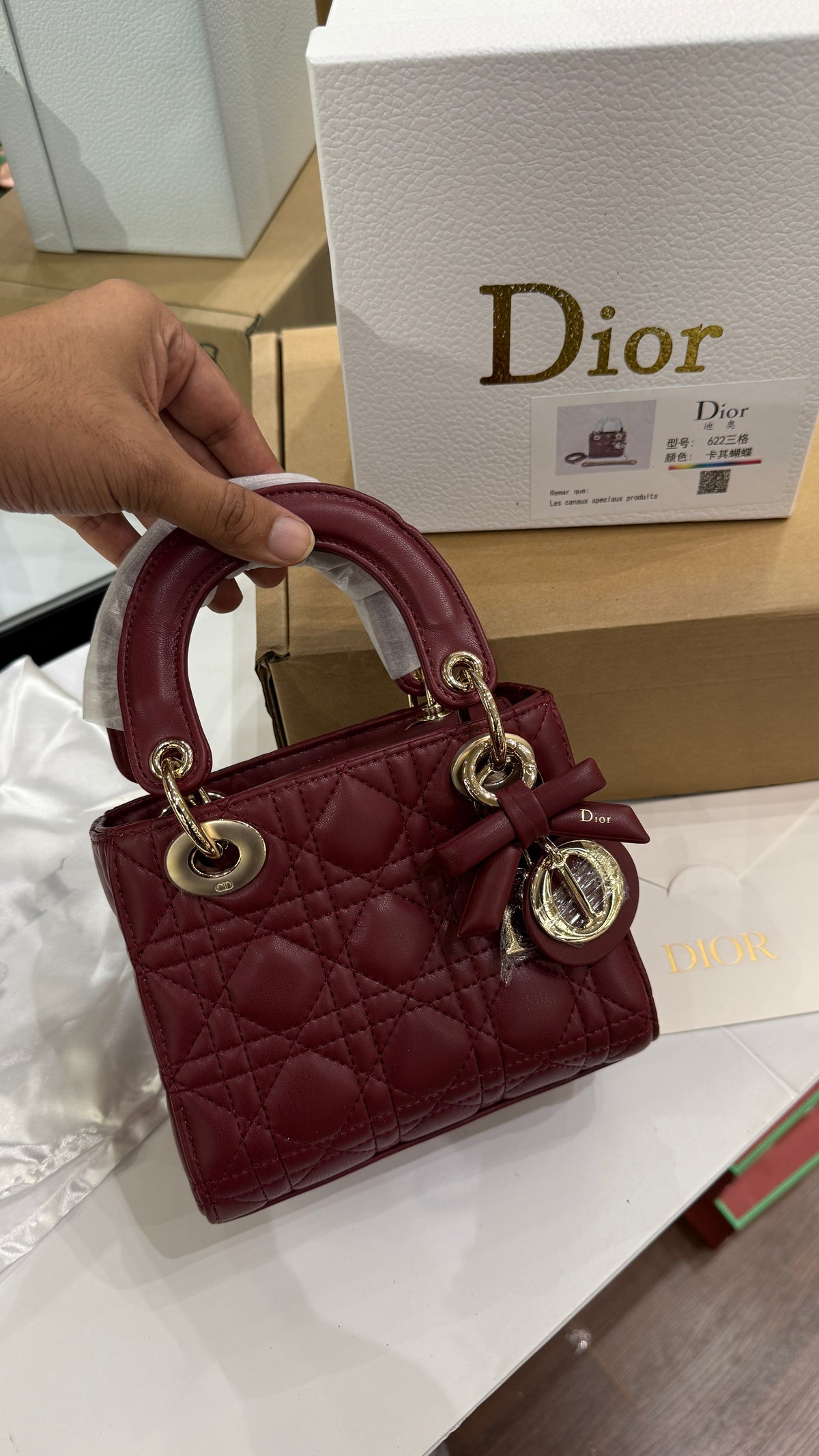 Lady Dior Mini By Dior-AAA Series-Double Folding Box