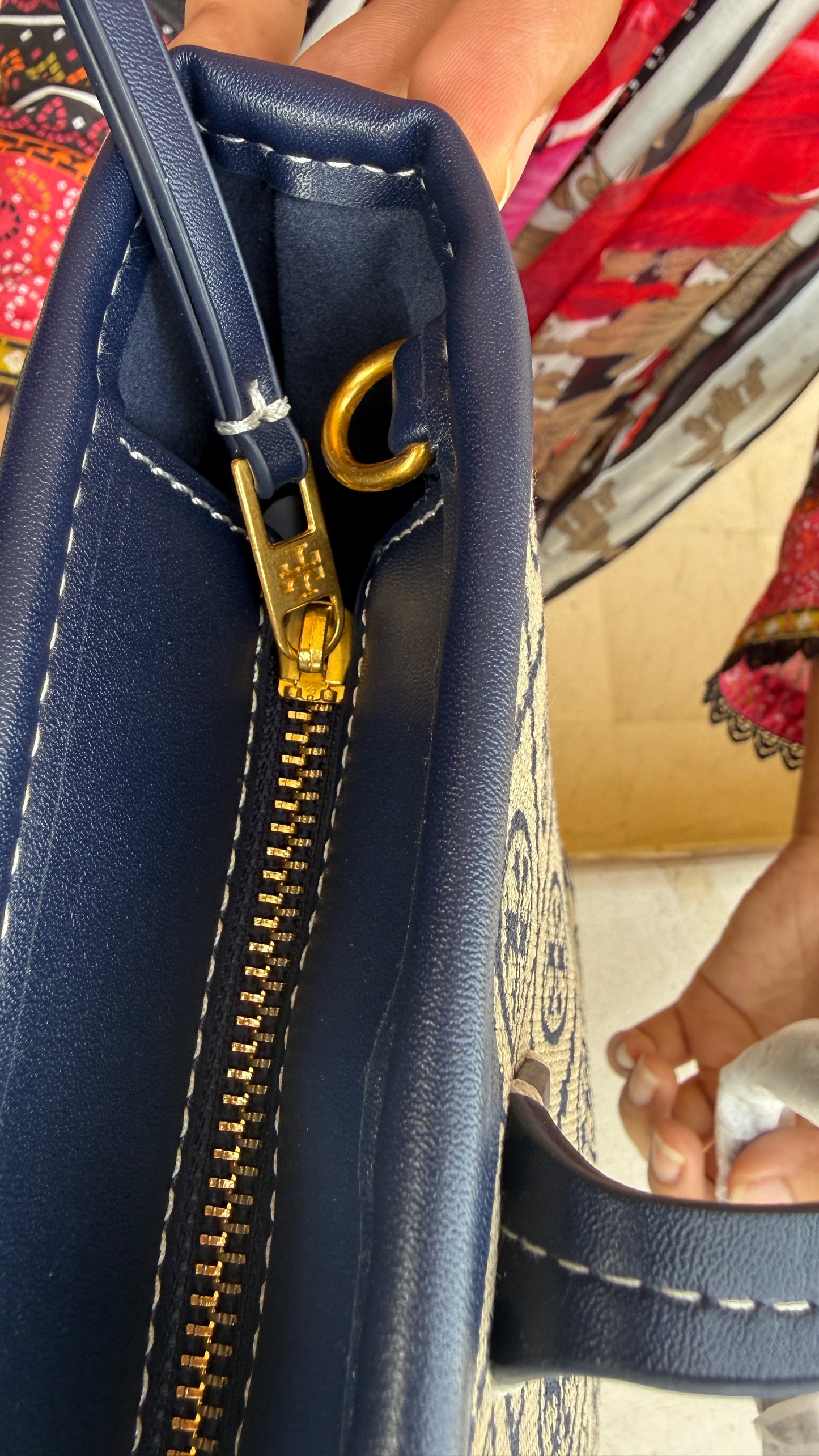 Tory Burch T Monogram Tote-Master Plus Series With Pouch