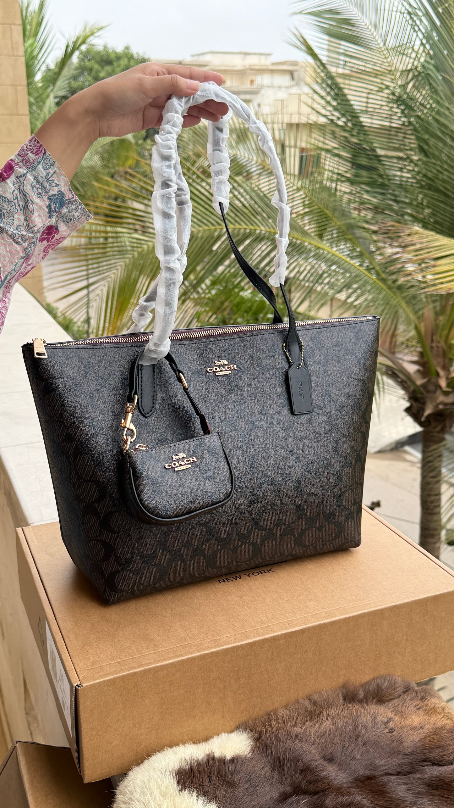 Coach Tote-With Coin Bag-Master Plus Series-With Box