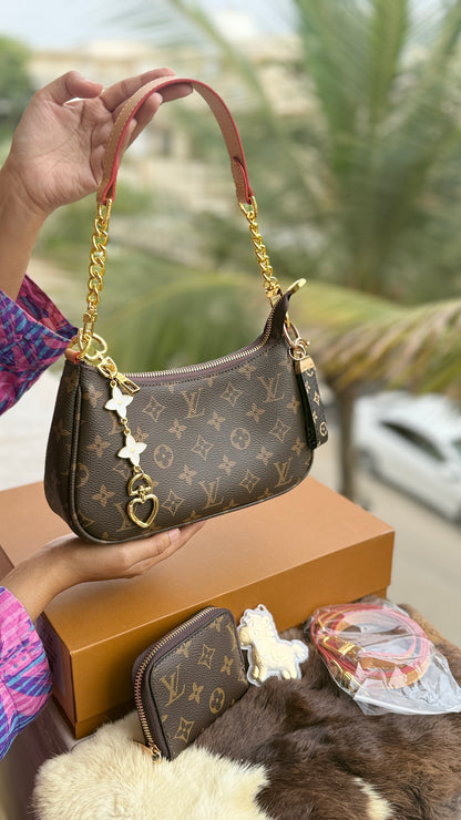 Louis Vuitton Hobo Shoulder bag-Double Box-AAA Series
