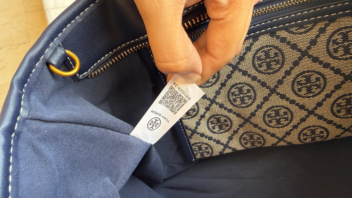 Tory Burch T Monogram Tote-Master Plus Series With Pouch