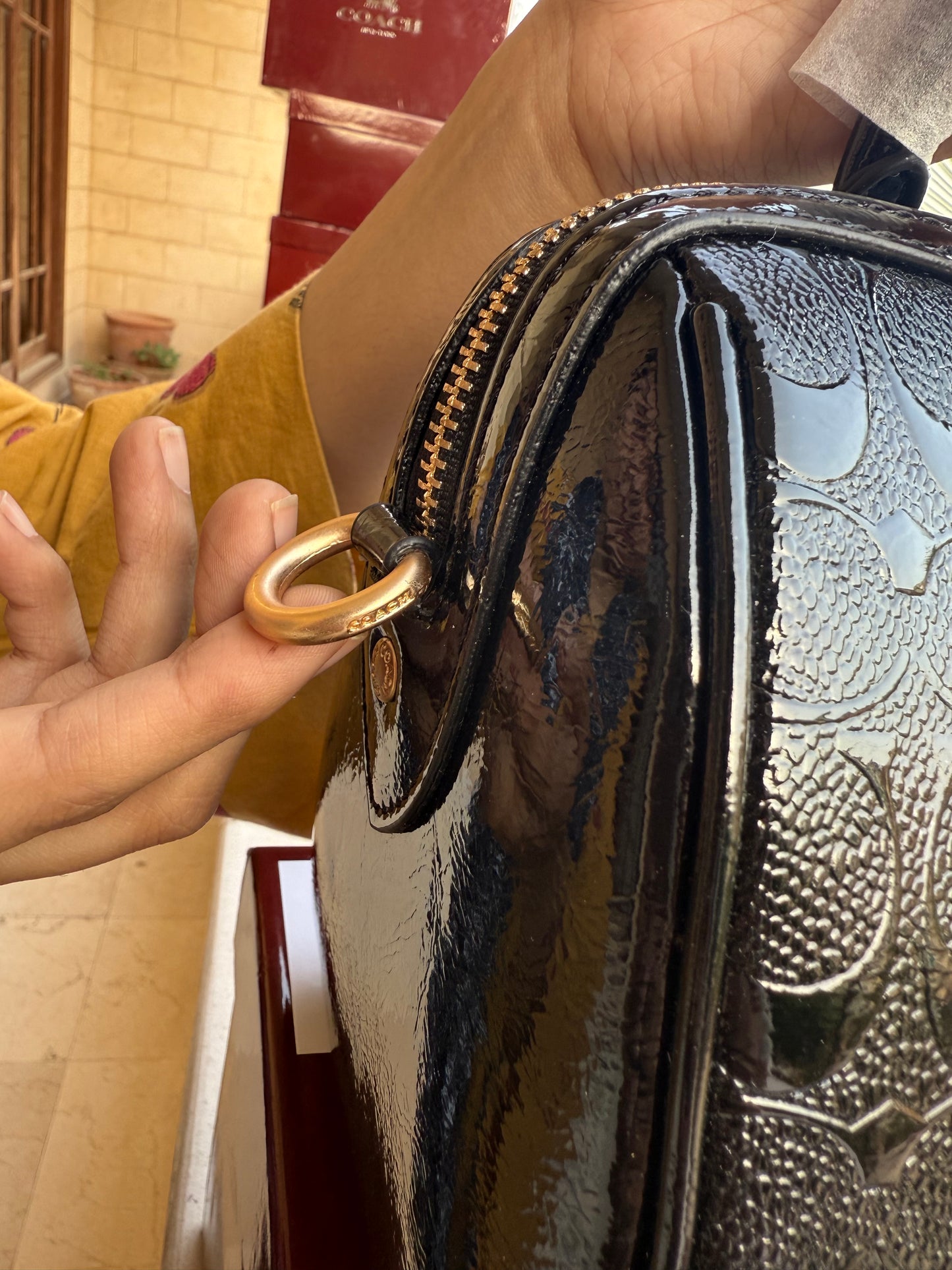 Coach Rowan Satchel With Box Master Series