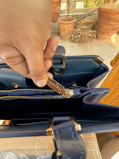 Charles & Keith Metal-Edge Top Handle Bag-Master Series-Same as original