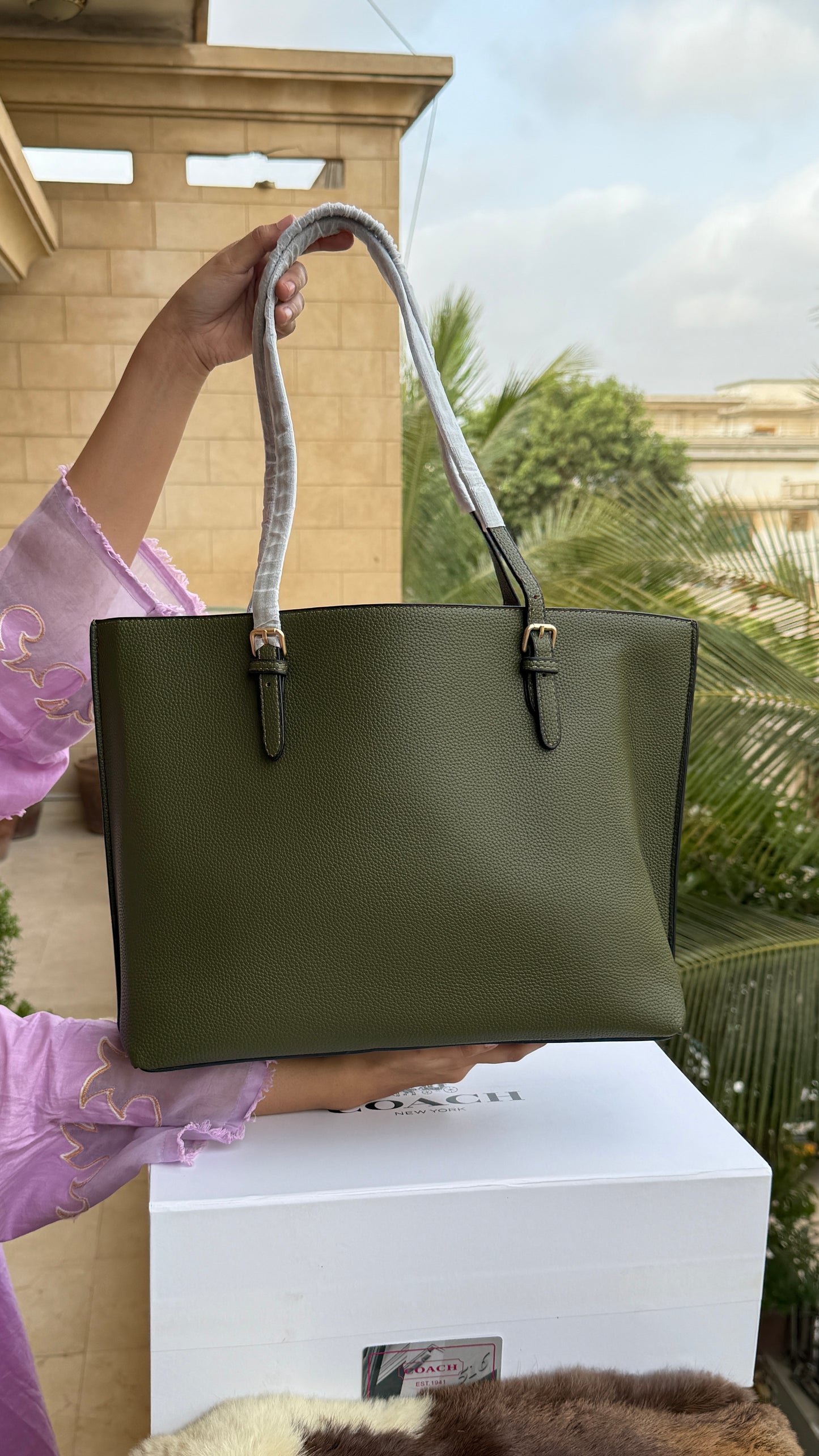 Coach Mollie Tote Large-With Box-Master Series