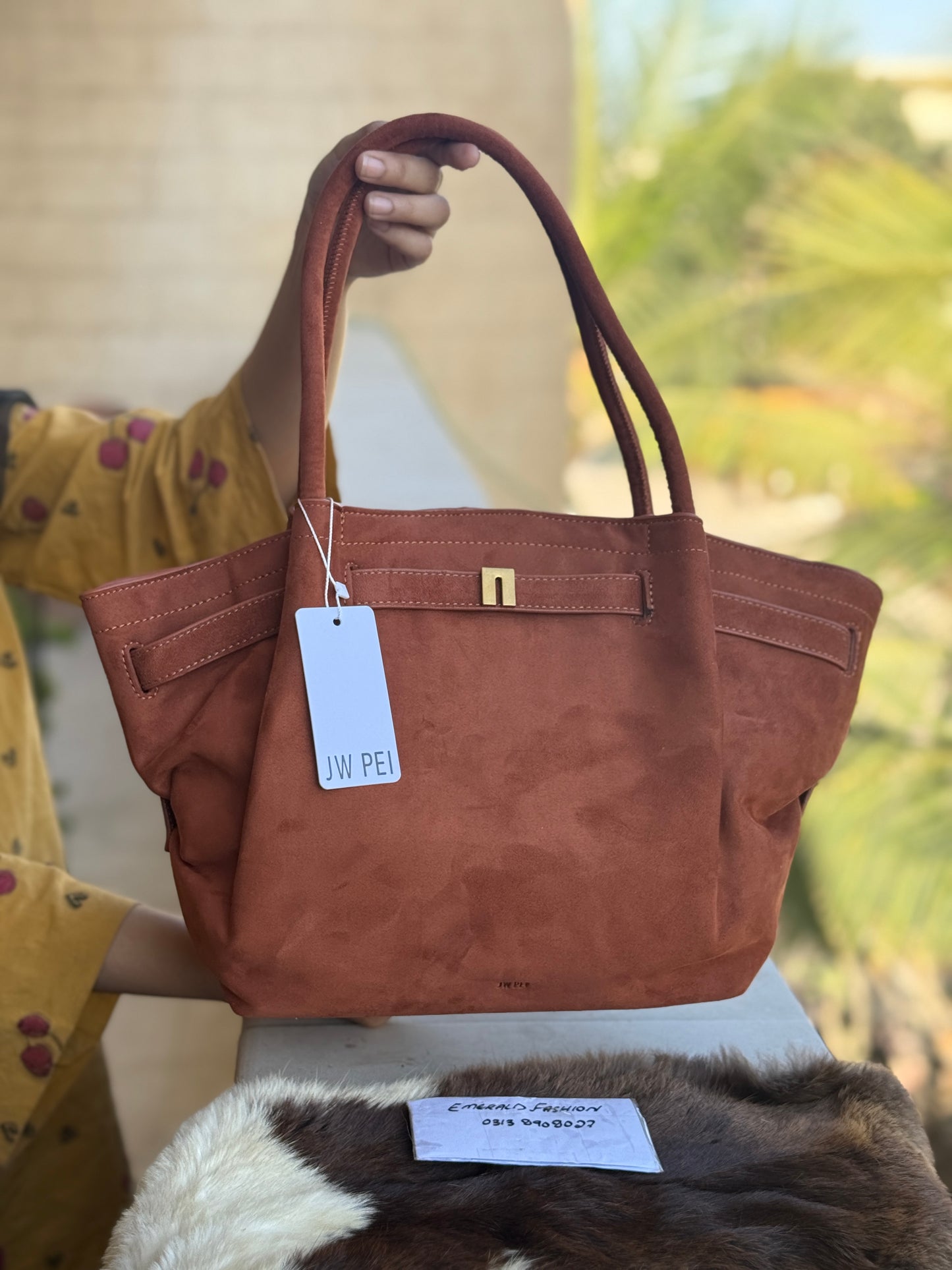 JW PEI Hana Medium Suede Tote Bag-Same as original-Master Series