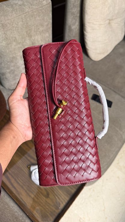 Bottega Venetta Andiamo Clutch.