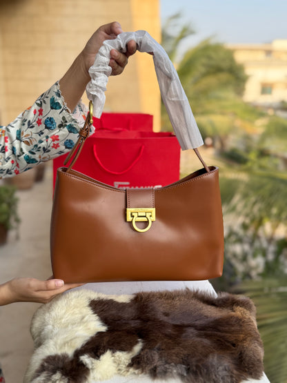 Salvatore Ferragamo Trifolio shoulder bag-Master Series-With Paper Bag-Same As Original