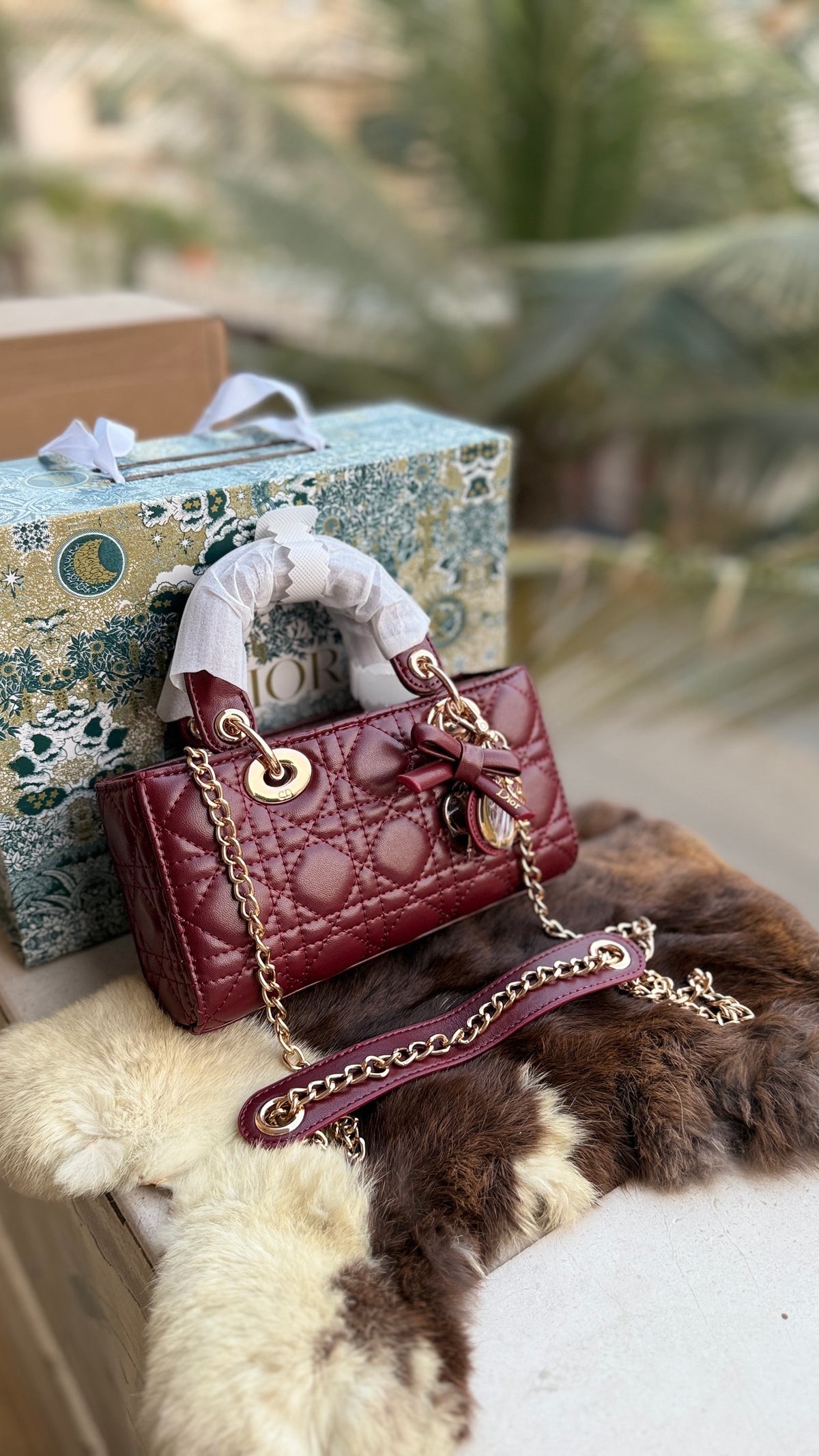 Lady D-Joy Bag-Bow Edition-AAA Series-Double Folding box