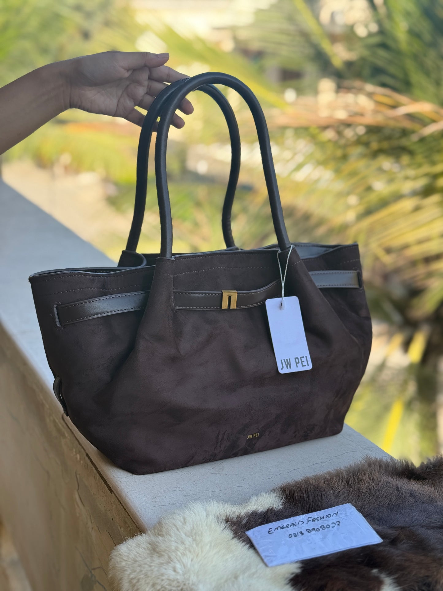 JW PEI Hana Medium Suede Tote Bag-Same as original-Master Series