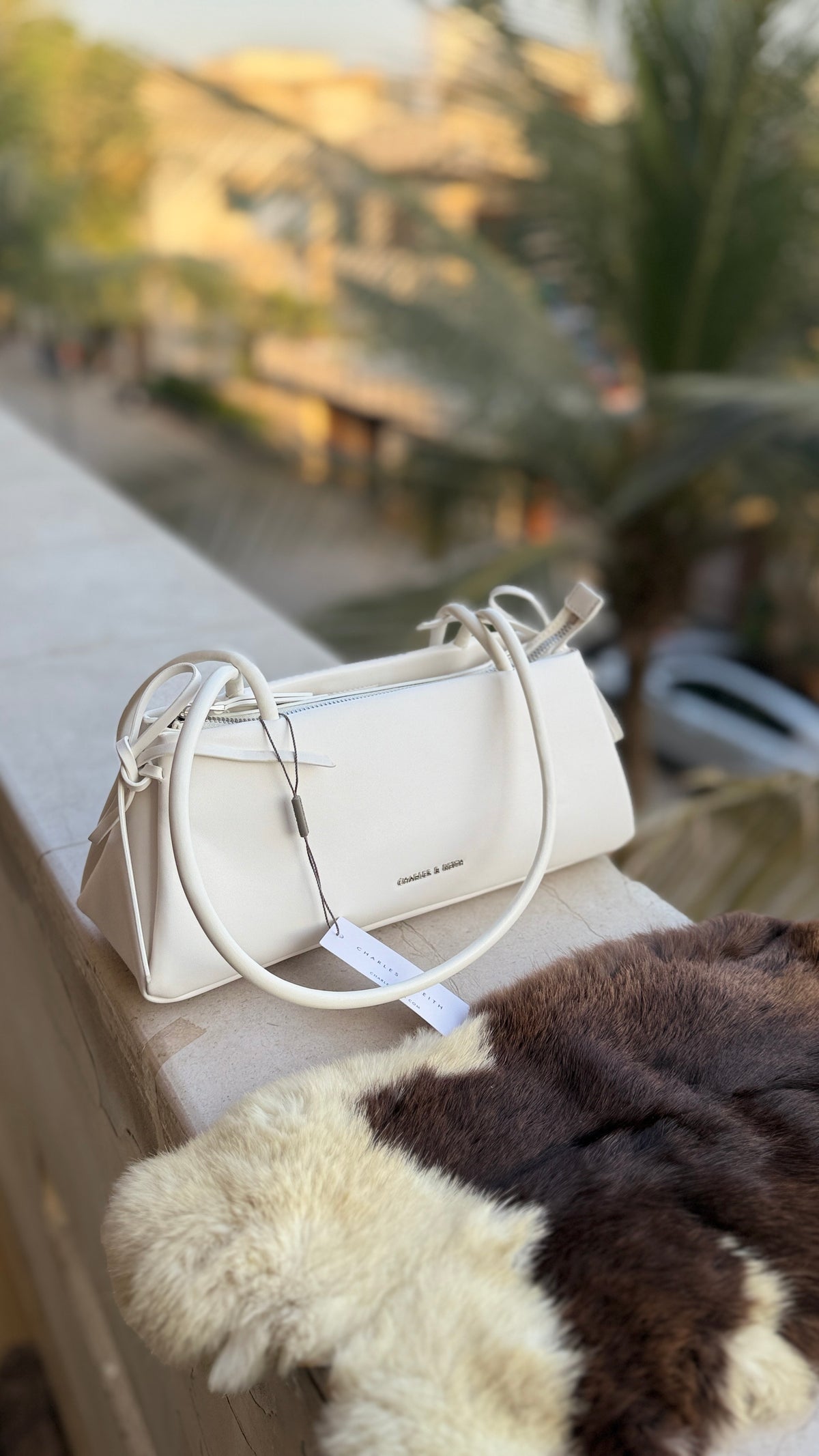 Charles & Keith Hazel bow shoulder bag-Master Plus-Same as original