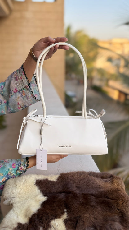 Charles & Keith Hazel bow shoulder bag-Master Plus-Same as original