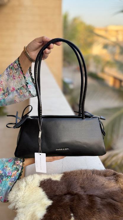 Charles & Keith Hazel bow shoulder bag-Master Plus-Same as original