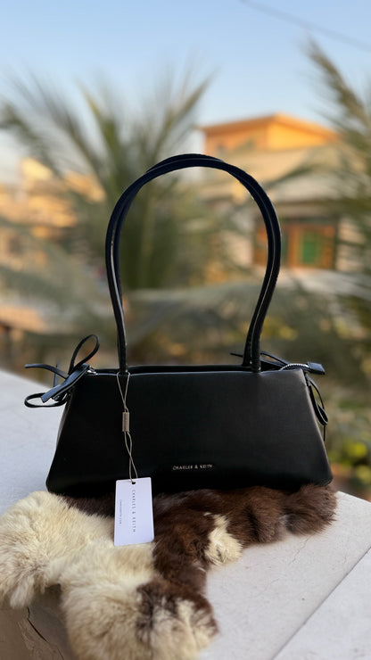 Charles & Keith Hazel bow shoulder bag-Master Plus-Same as original