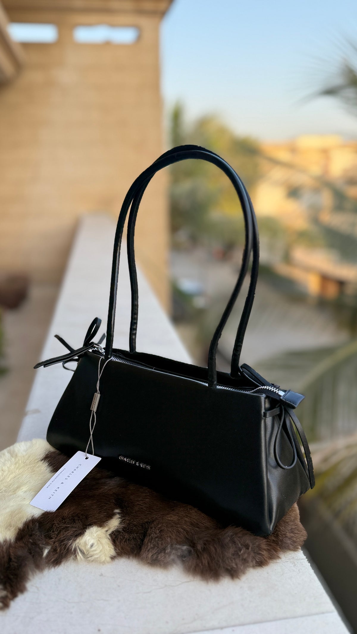 Charles & Keith Hazel bow shoulder bag-Master Plus-Same as original