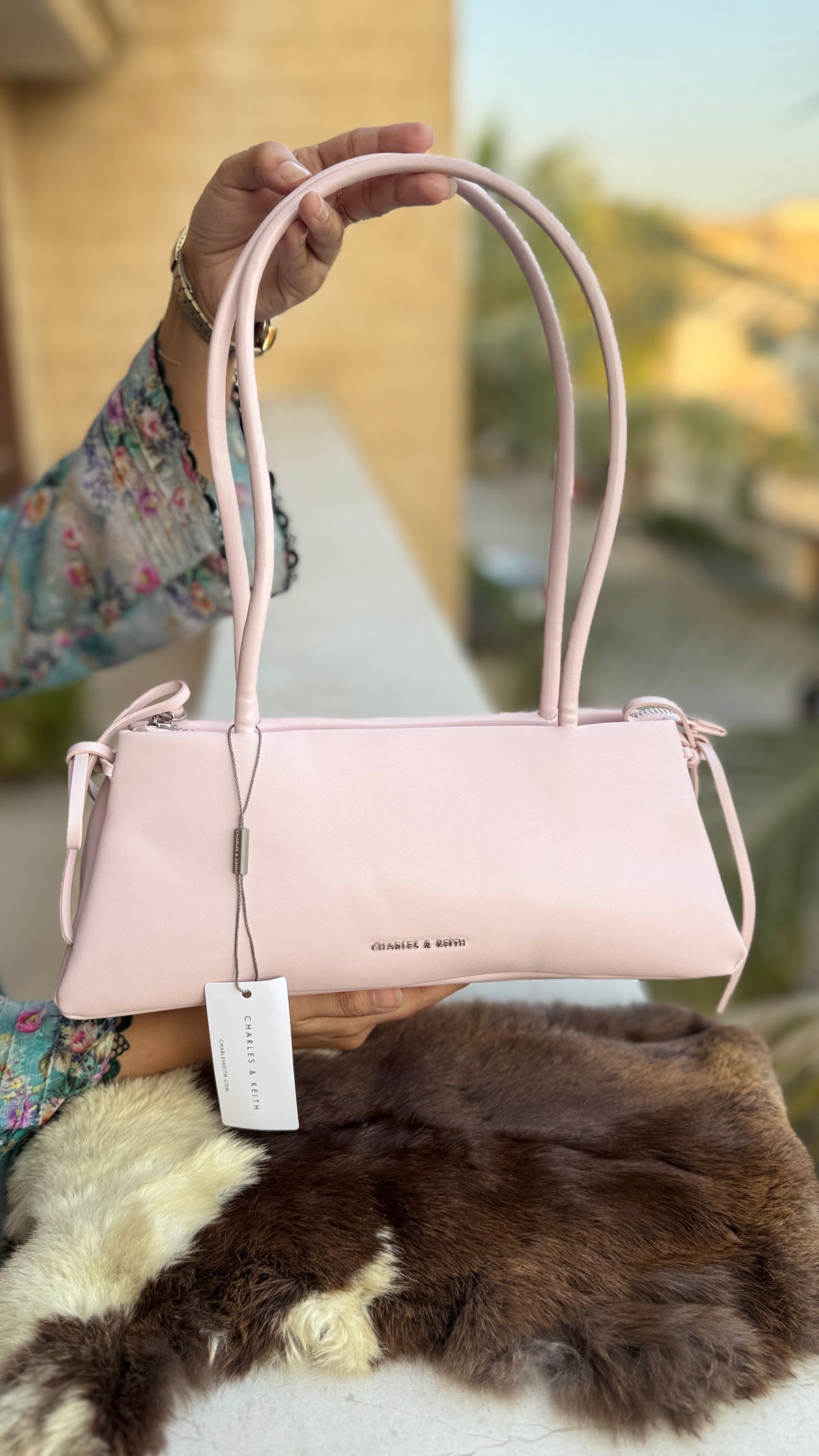 Charles & Keith Hazel bow shoulder bag-Master Plus-Same as original