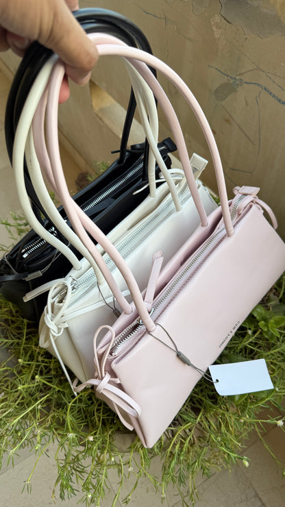 Charles & Keith Hazel bow shoulder bag-Master Plus-Same as original