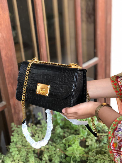 C & K Crocodile Effect Crossbody Bag With Box ( Master Series )