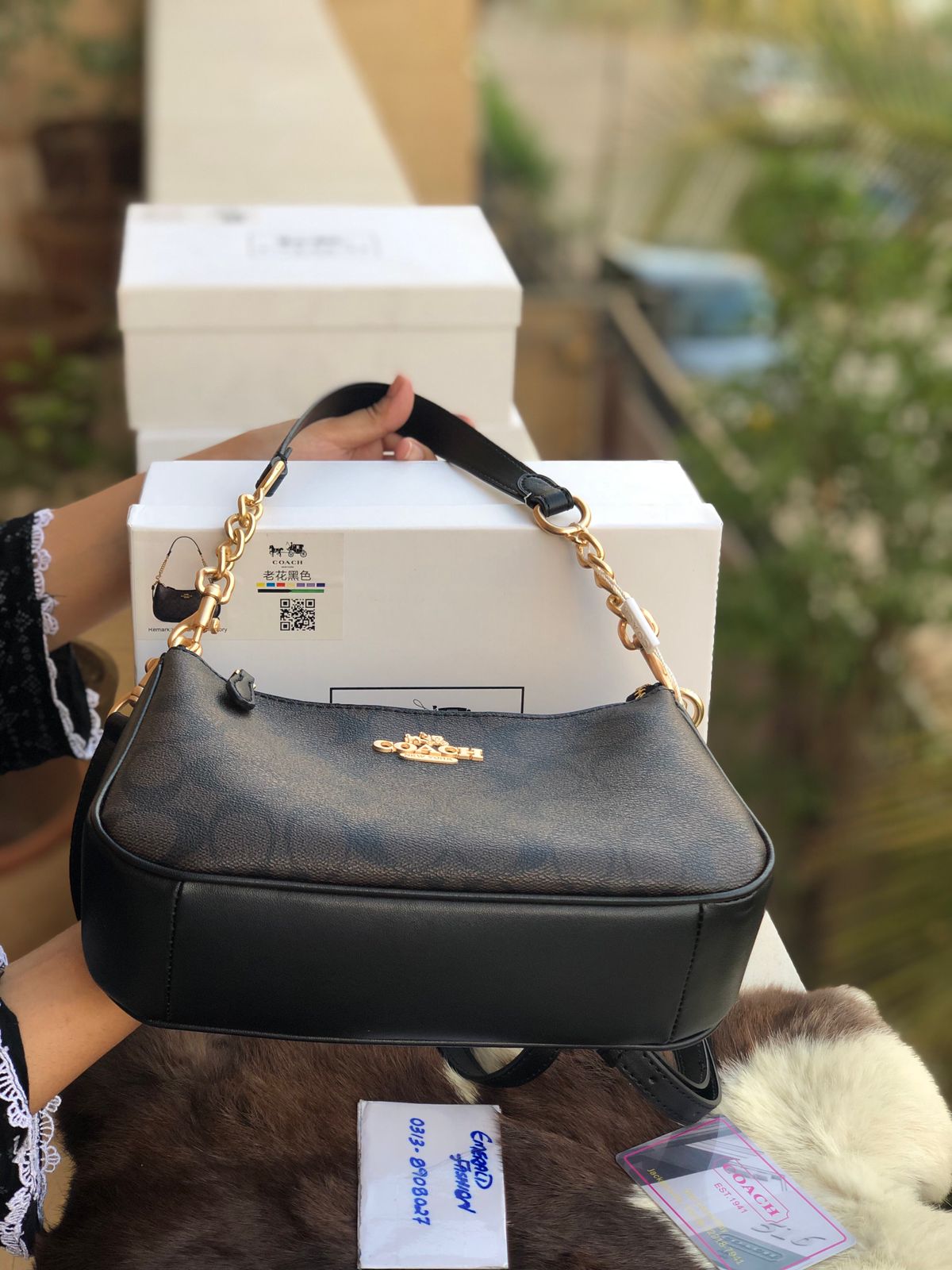 Coach Teri Hobo bag-With box-Master Series