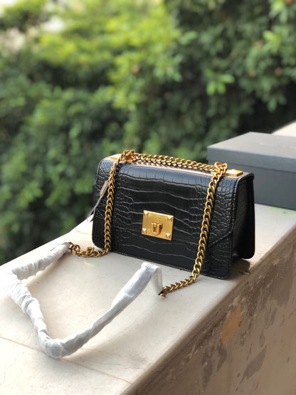C & K Crocodile Effect Crossbody Bag With Box ( Master Series )