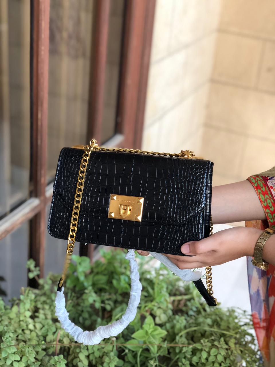C & K Crocodile Effect Crossbody Bag With Box ( Master Series )