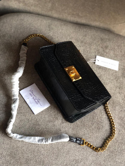 C & K Crocodile Effect Crossbody Bag With Box ( Master Series )