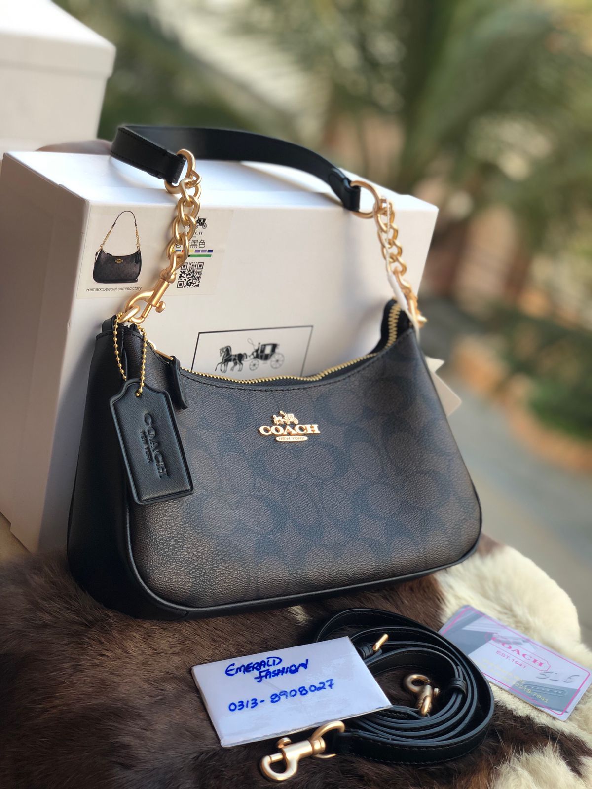 Coach Teri Hobo bag-With box-Master Series