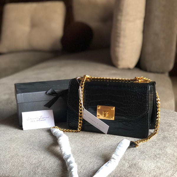 .C & K Crocodile Effect Crossbody Bag With Box